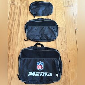 NWOT Set of 3 Packing Cubes “NFL MEDIA” new without tags